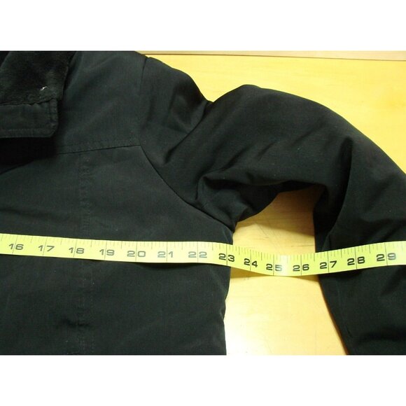 Gallery Coats Womens Large Black Zip Button Coat Jacket Pockets Satin Lined Warm - Picture 12 of 12